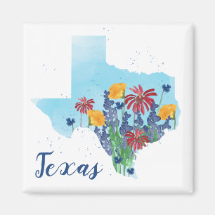 Íman Texas Wildflower Watercolor