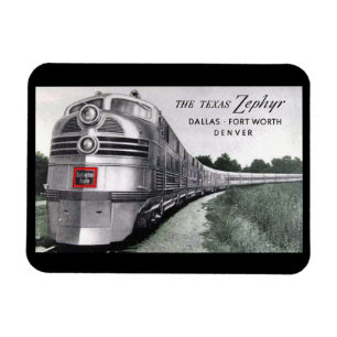 Íman Texas Zephyr Train Vintage