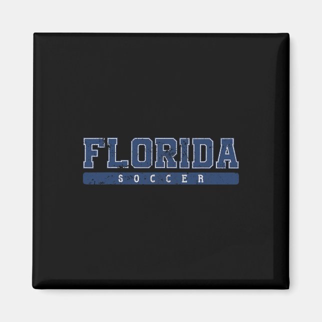 Íman Texto Azul Vintage Futebol Florida  (Frente)