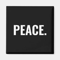 Texto branco e preto da paz minimalista contra a g