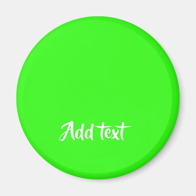 Íman Texto brilhante de texto personalizado (Frente)