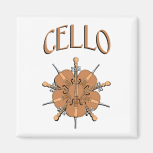 Íman Texto de 5 Violoncelos