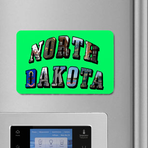 Íman Texto de Imagem de Dakota do Norte