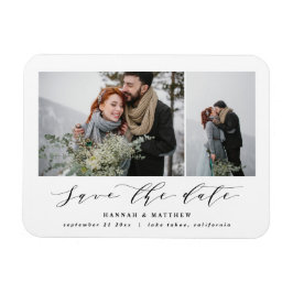 Íman Texto de script foto elegante casamento moderno