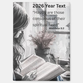 Íman Texto do Ano de 2026 Mulher Lendo