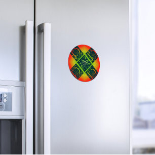 Íman Texto do Rico do pai laranja e amarelo