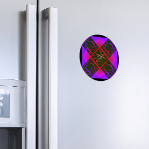 Íman Texto do Rico Roxo e Azul