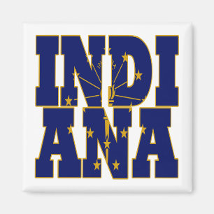 Íman Texto do sinalizador do estado de Indiana