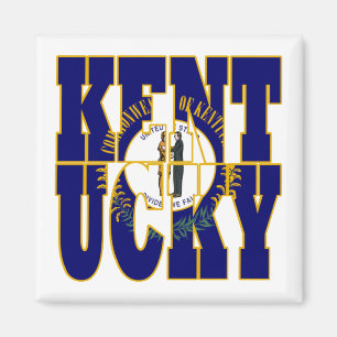 Íman Texto do sinalizador do estado do Kentucky