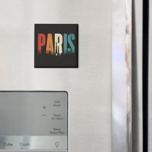 Íman Texto e Silhueta de Paris