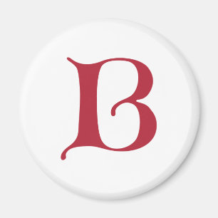 Íman Texto em inglês Gótica Monograma - letra B