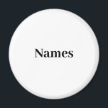 Íman Texto Personalizado do Nome<br><div class="desc">ímã de Texto Personalizado do Nome Personalizado</div>