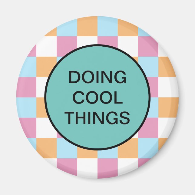 Íman Texto personalizado engraçado (Frente)