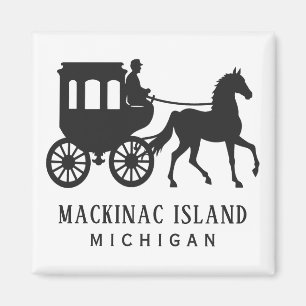Íman Texto Personalizado Mackinac Island