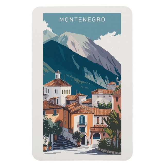 Íman Texto Personalizado Montenegro (Vertical)