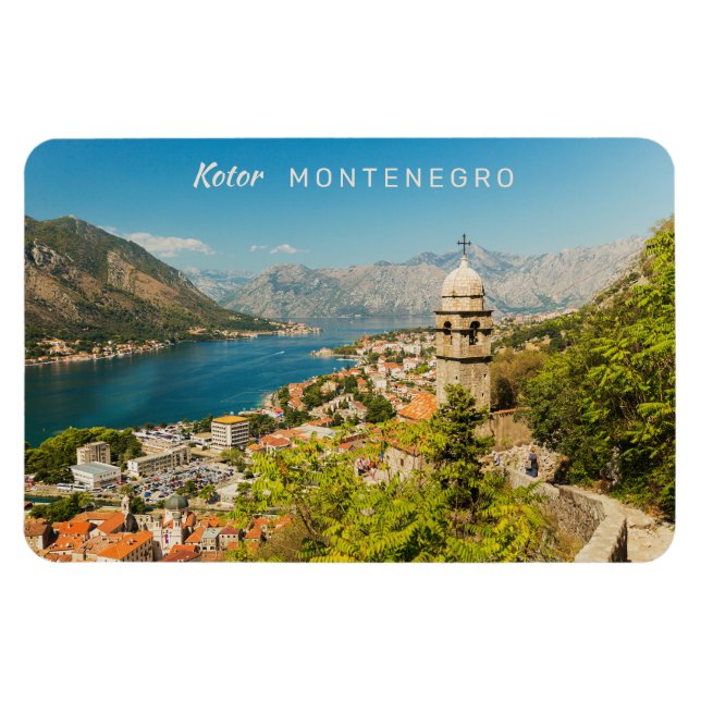 Íman Texto Personalizado Montenegro (Horizontal)