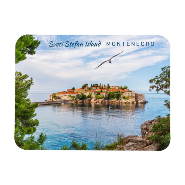 Íman Texto Personalizado Montenegro (Horizontal)