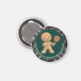 Íman 🎾 🎄 Texto personalizado, Natal baseado em Padel