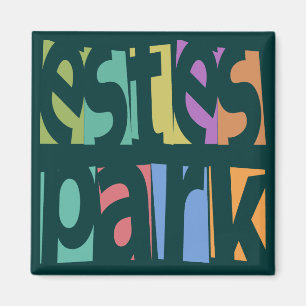 Íman Texto Retroativo do Parque Estes