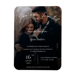 Íman Texto Sobreposição Tipografia Foto Convite De Casa