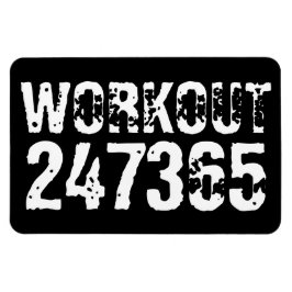 Íman Texto vestido e arranhado Workout 247365 branco