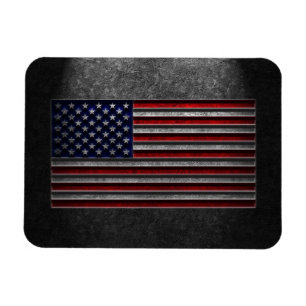 Íman Textura da Pedra da Bandeira Americana