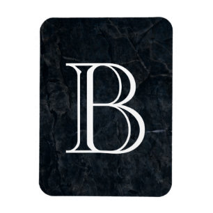 Íman Textura de Abstrato de pedra preto monograma