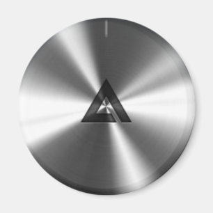 Íman Textura de aço brilhante realística moderna