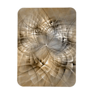 Íman Textura de Arte Fractal Moderno Abstrato Tons Terr