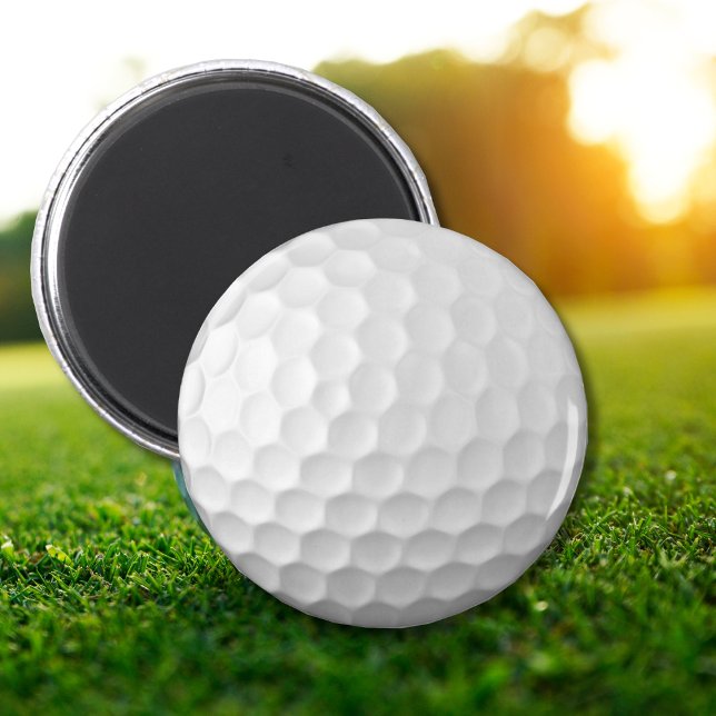 Íman Textura de Bola de Golfe Branca Com Alvéolos (Criador carregado)