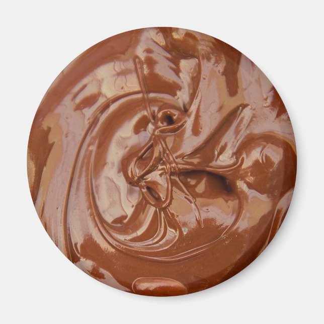 Íman Textura de chocolate derretido (Frente)