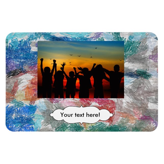 Íman Textura de Crayons (Horizontal)