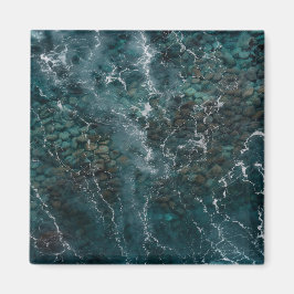 Íman Textura de oceano azul profundo