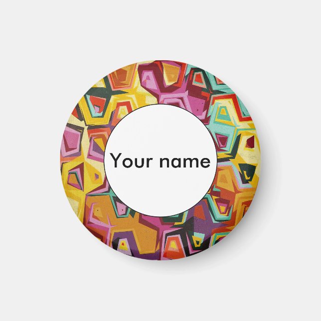 Íman Textura de orifícios coloridos (Frente)