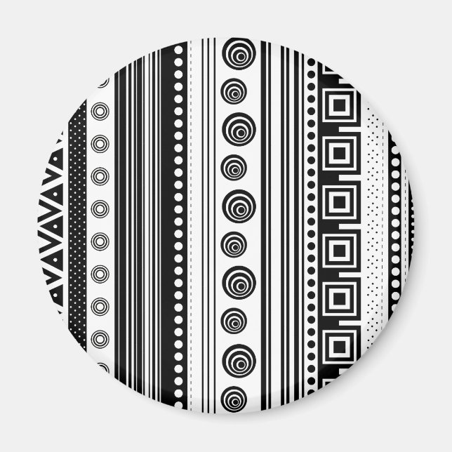 Íman textura decorativa azteca PB (Frente)
