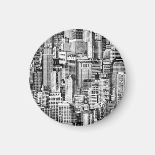 Íman Textura Isométrica de Cidade do Skyscraper