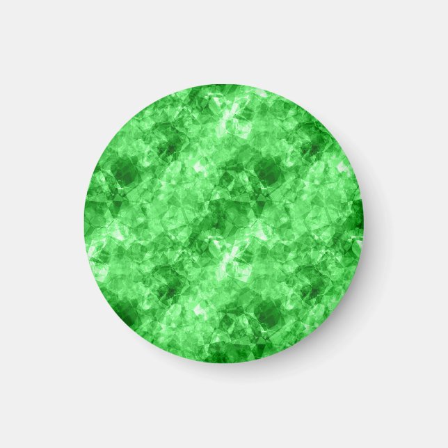 Íman Textura verde amassada (Frente)