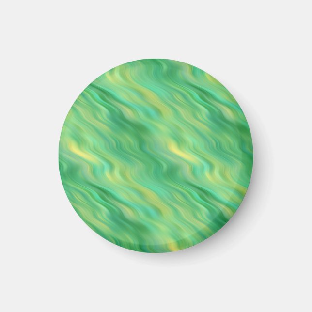 Íman Textura verde-ondulada (Frente)