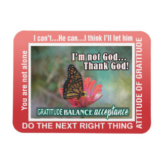 Íman thank God  slogans butterflies Magnet