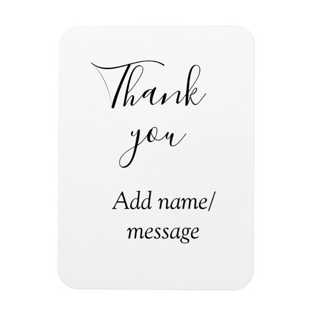 Íman Thank you add name message simple stylish calligra (Vertical)