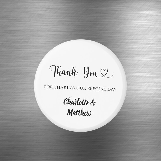 Íman Thank you sharing our day bride groom wedding (Criador carregado)