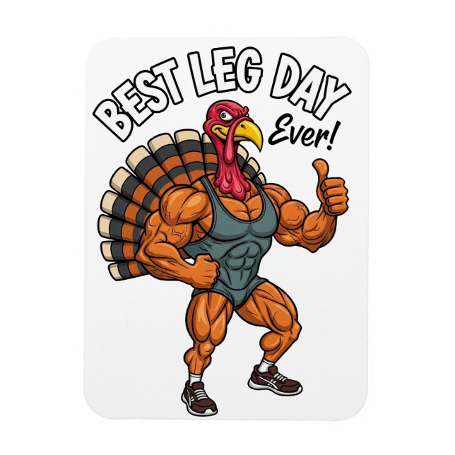 Íman Thanksgiving Leg Day Magnet (Vertical)