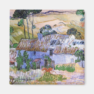 Íman Thatch Roof Cottages por Hill por Vincent van Gogh