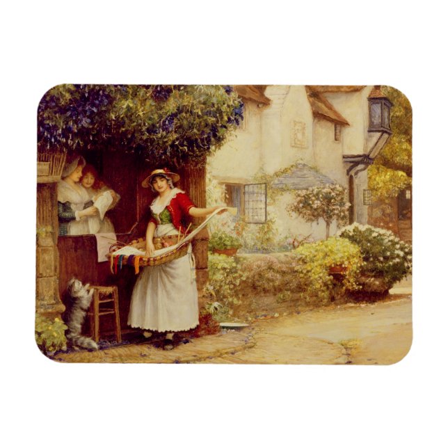 Íman The Ballad Seller, 1902 (petróleo no conselho) (Horizontal)