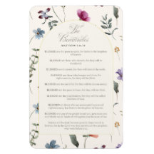 The Beatitudes Matthew 5:3–12 Floral Scripture