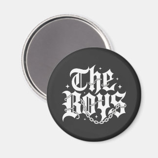 Íman The Boys Tipografia Gótica Cadeia Streetwear