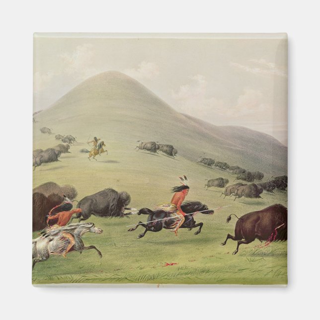 Íman The Buffalo Hunt, c.1832 (Frente)