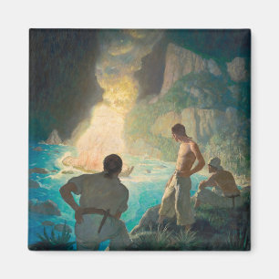 Íman The Burning of the Bounty, 1940 por N. C. Wyeth