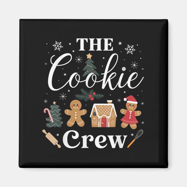 Íman The Cookie Crew Christmas Baking Cookie Lover Kids (Frente)