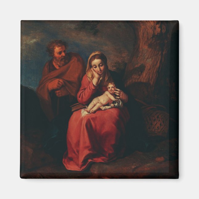 Íman The Flight into Egypt by Abraham Bloemaert  (Frente)